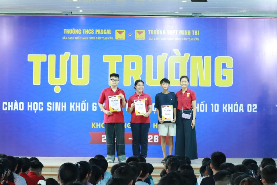 TRAO HỌC BỔNG KÌ TUYỂN SINH VÀO LỚP 10 KHÓA 02 NĂM HỌC 2025 – 2026