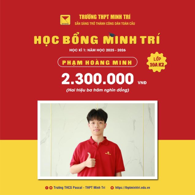 HỌC BỔNG MINH TRÍ HỌC KÌ 1. NĂM HỌC 2025-2026